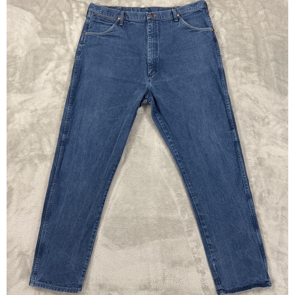 Vintage Wrangler Jeans Mens 42x34 Blue Cowboy‎ Cut Relaxed 31MWZ Made In USA
